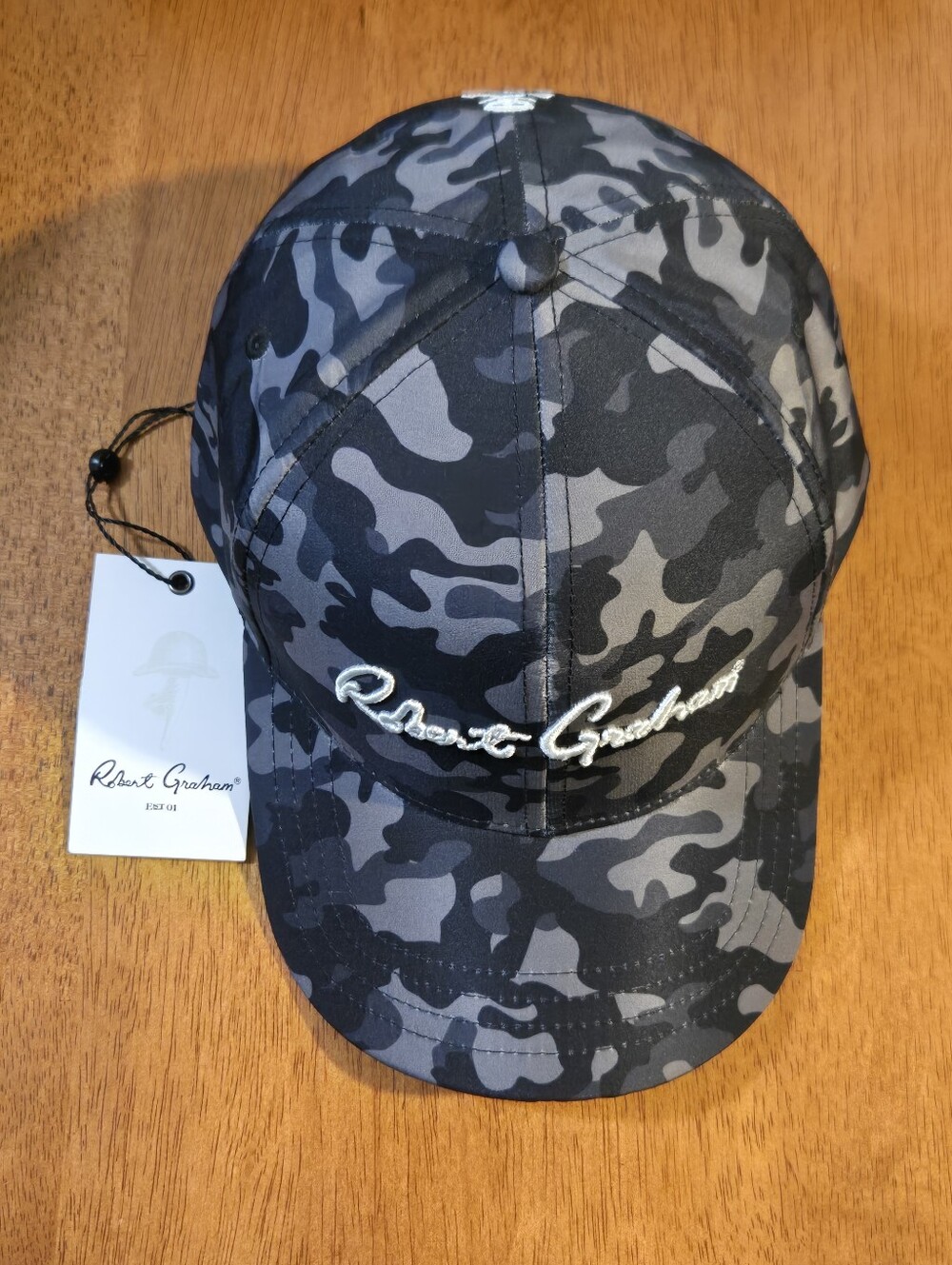 Robert Graham Black & Gray Camo Golf Hat New
